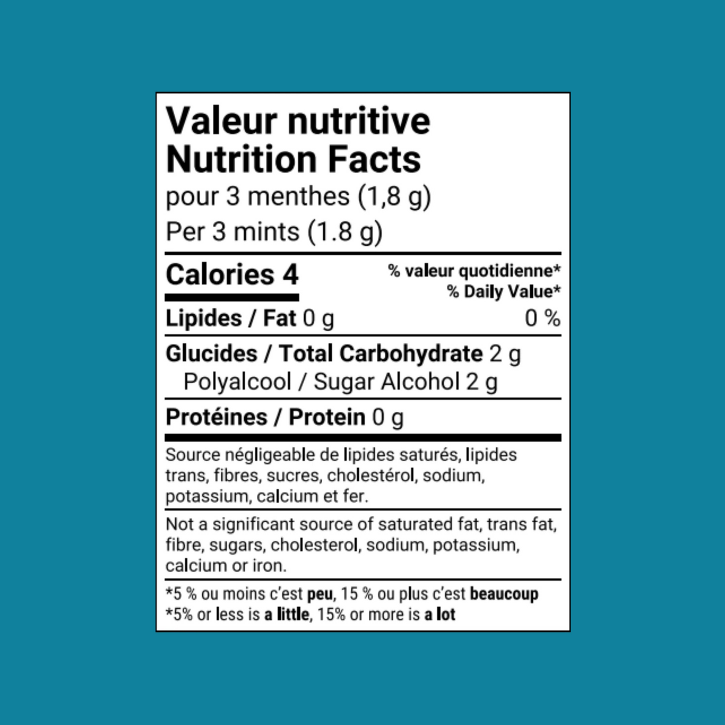 Menthes pour l'haleine | Format 454g | Lynx de Saint-Constant